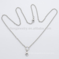 3mm 24" stainless steel floating charm locket necklace pendant chain, different color 316l stainless steel rolo chain